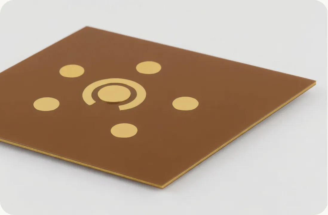 Sensor chip with gold electrodes